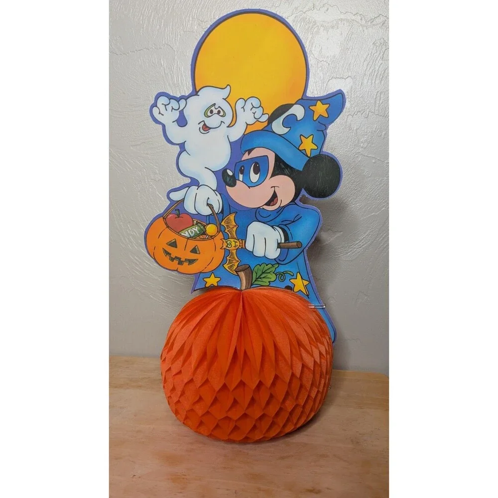 Vintage Halloween Decoration Mickey Mouse Fantasia Die-Cut Tissue 1980s